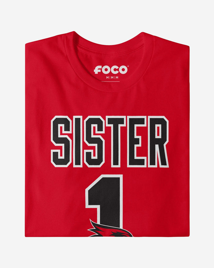 Southeast Missouri State Redhawks Number 1 Sister T-Shirt FOCO - FOCO.com