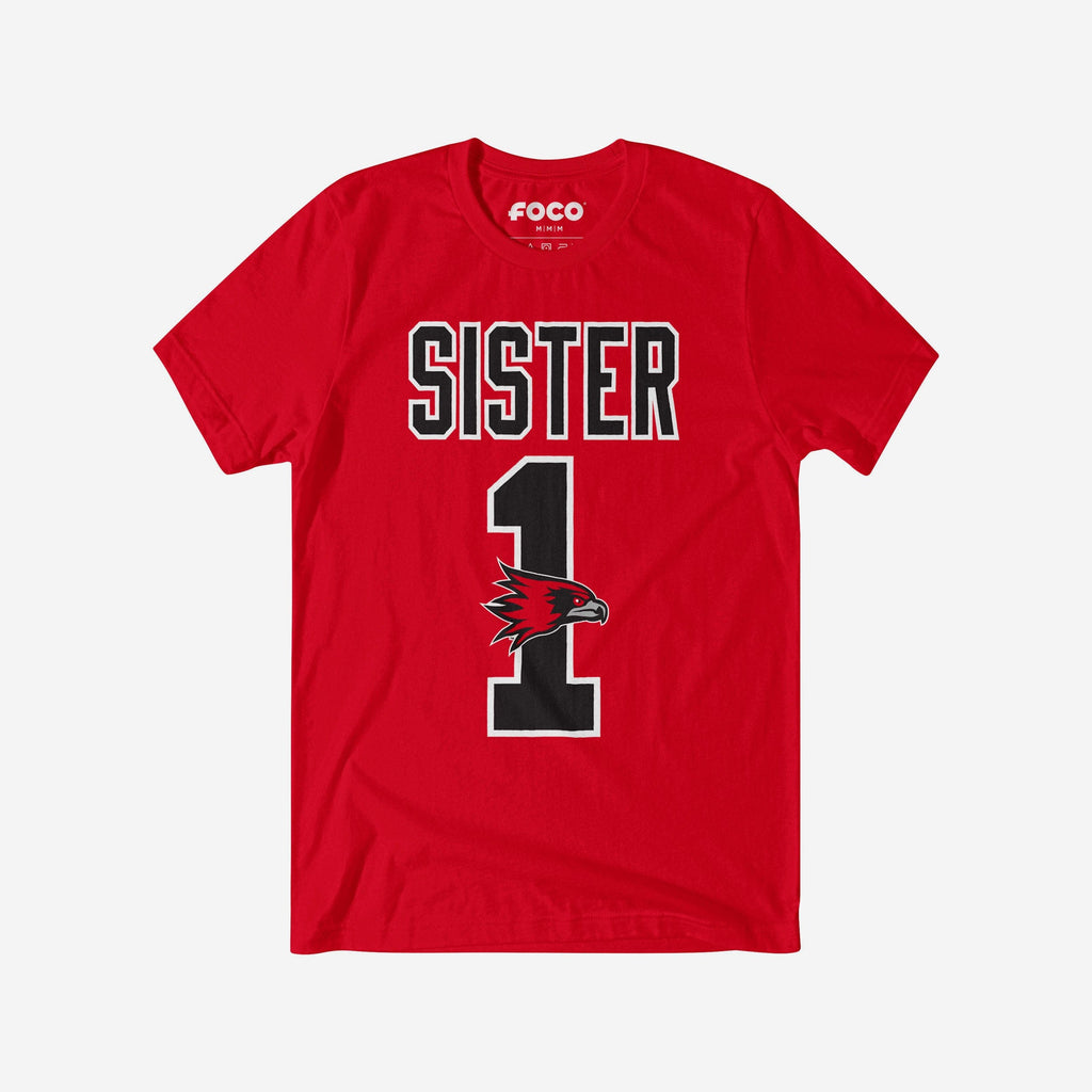 Southeast Missouri State Redhawks Number 1 Sister T-Shirt FOCO S - FOCO.com