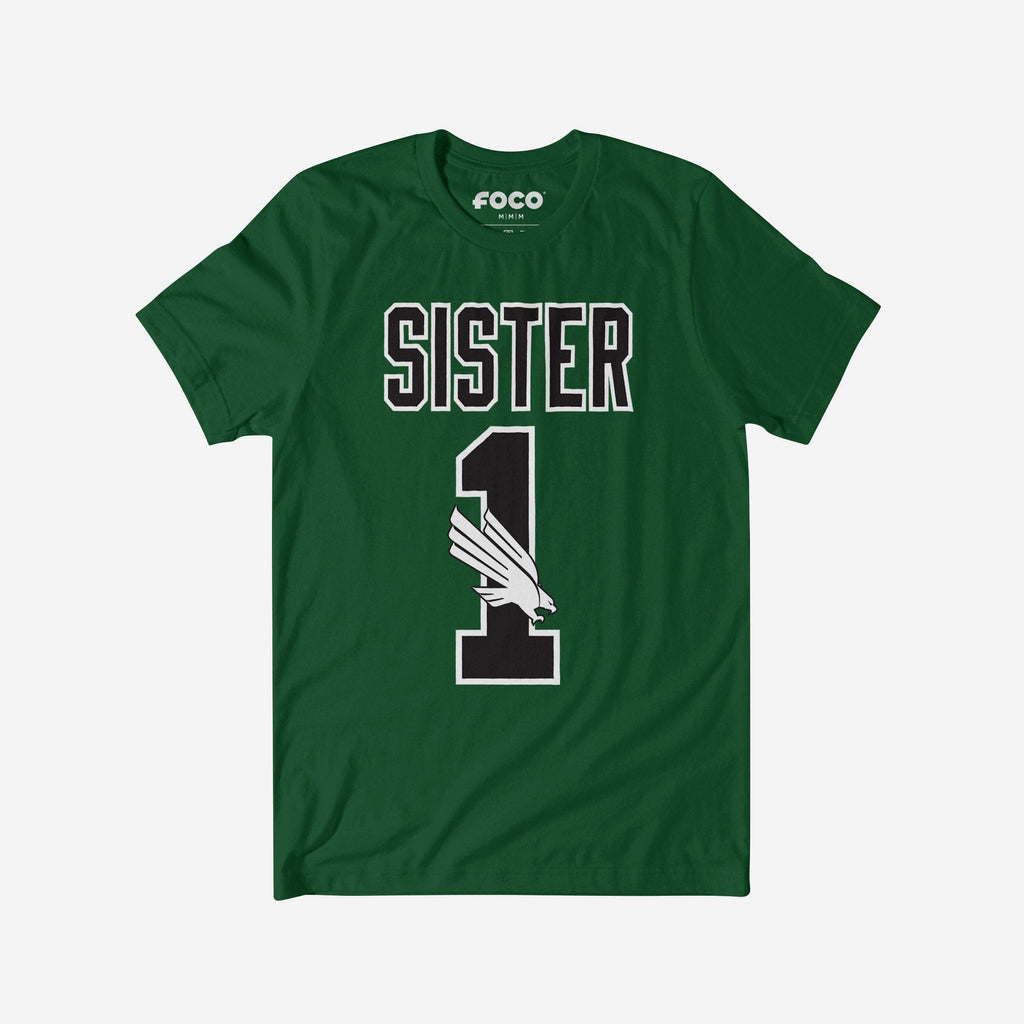 North Texas Mean Green Number 1 Sister T-Shirt FOCO S - FOCO.com