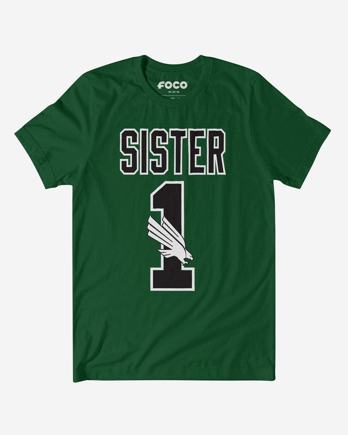 North Texas Mean Green Number 1 Sister T-Shirt FOCO S - FOCO.com
