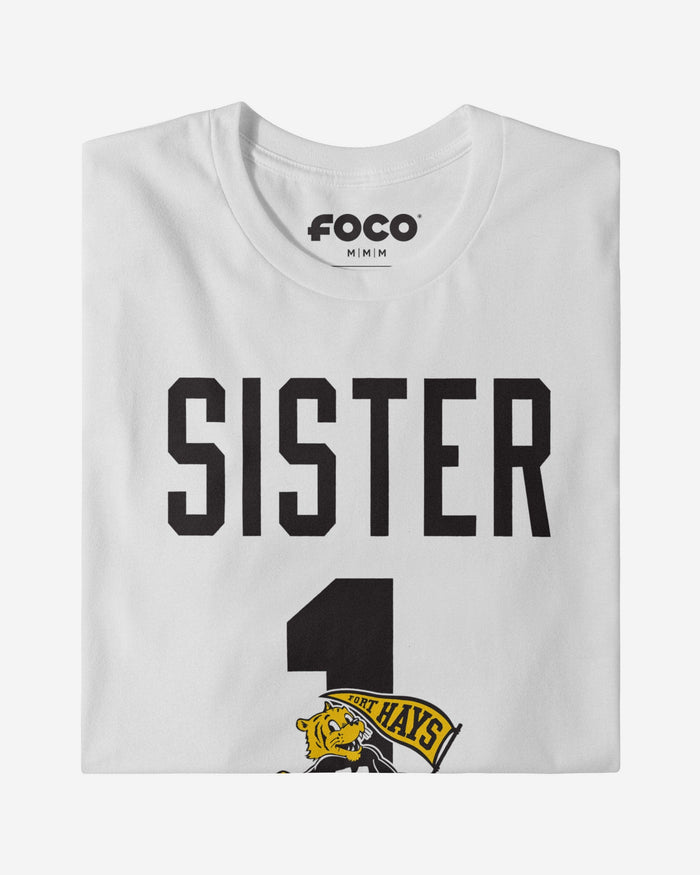 Fort Hays State Tigers Number 1 Sister T-Shirt FOCO - FOCO.com