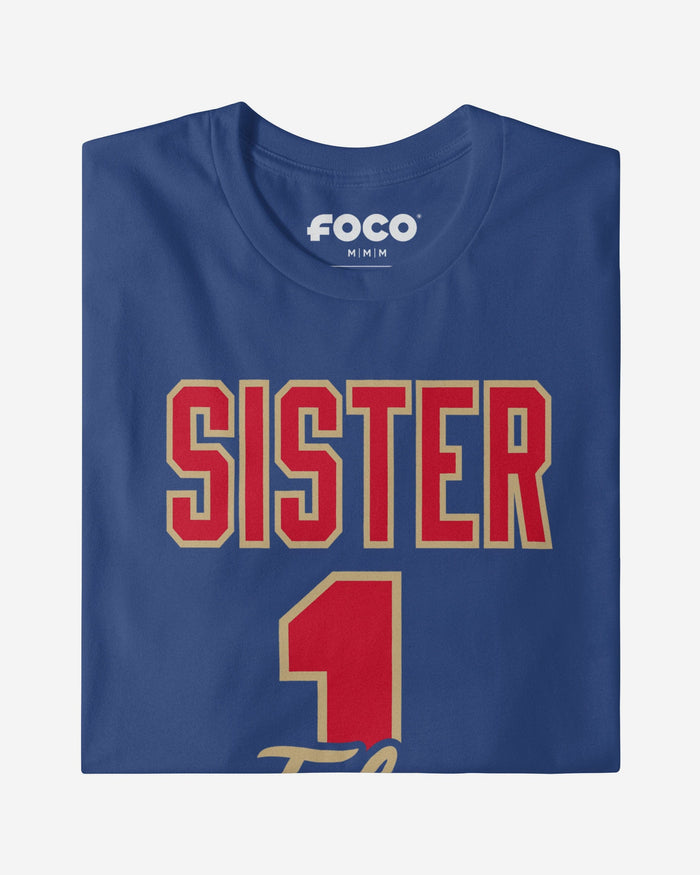 Tulsa Golden Hurricane Number 1 Sister T-Shirt FOCO - FOCO.com
