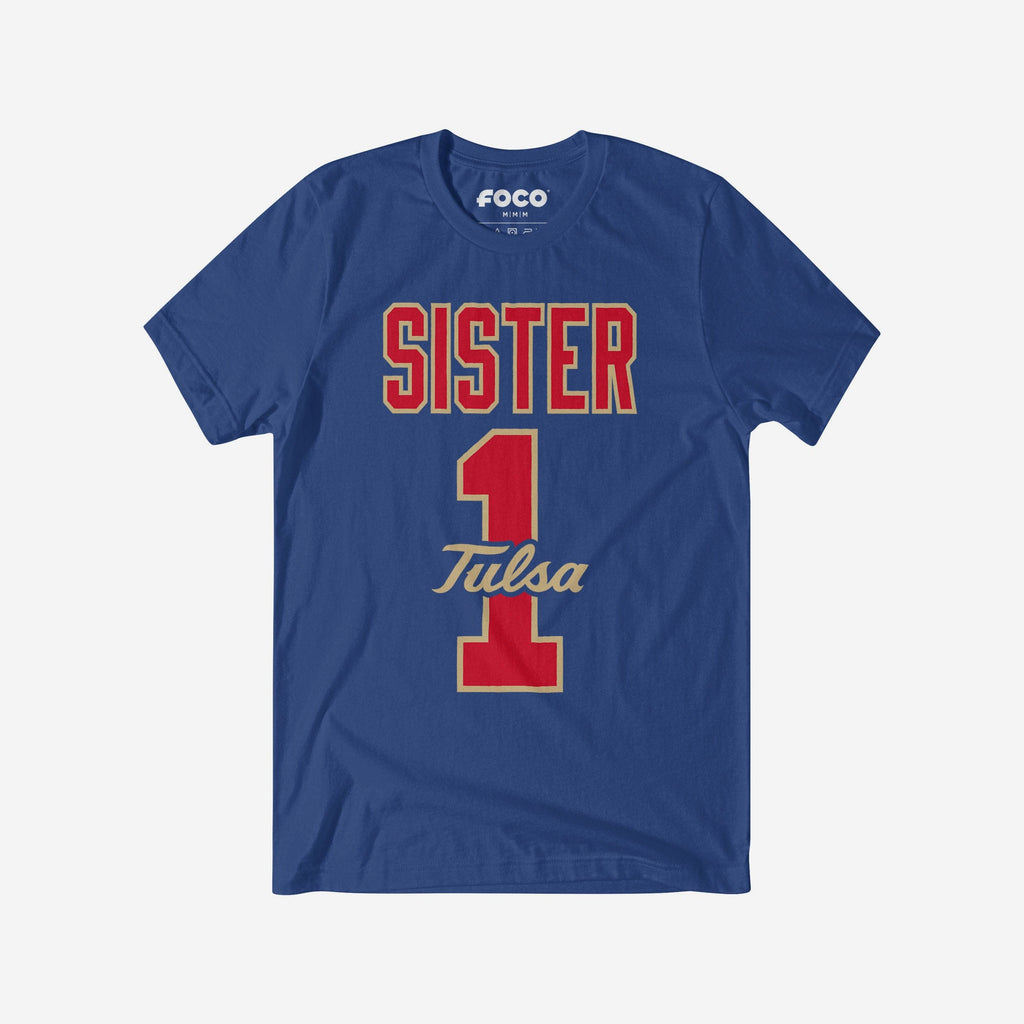 Tulsa Golden Hurricane Number 1 Sister T-Shirt FOCO S - FOCO.com