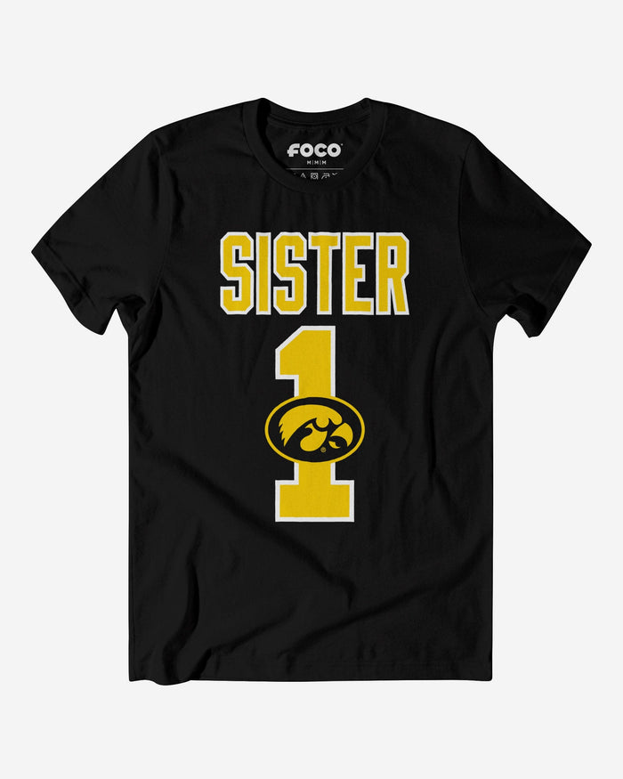Iowa Hawkeyes Number 1 Sister T-Shirt FOCO S - FOCO.com
