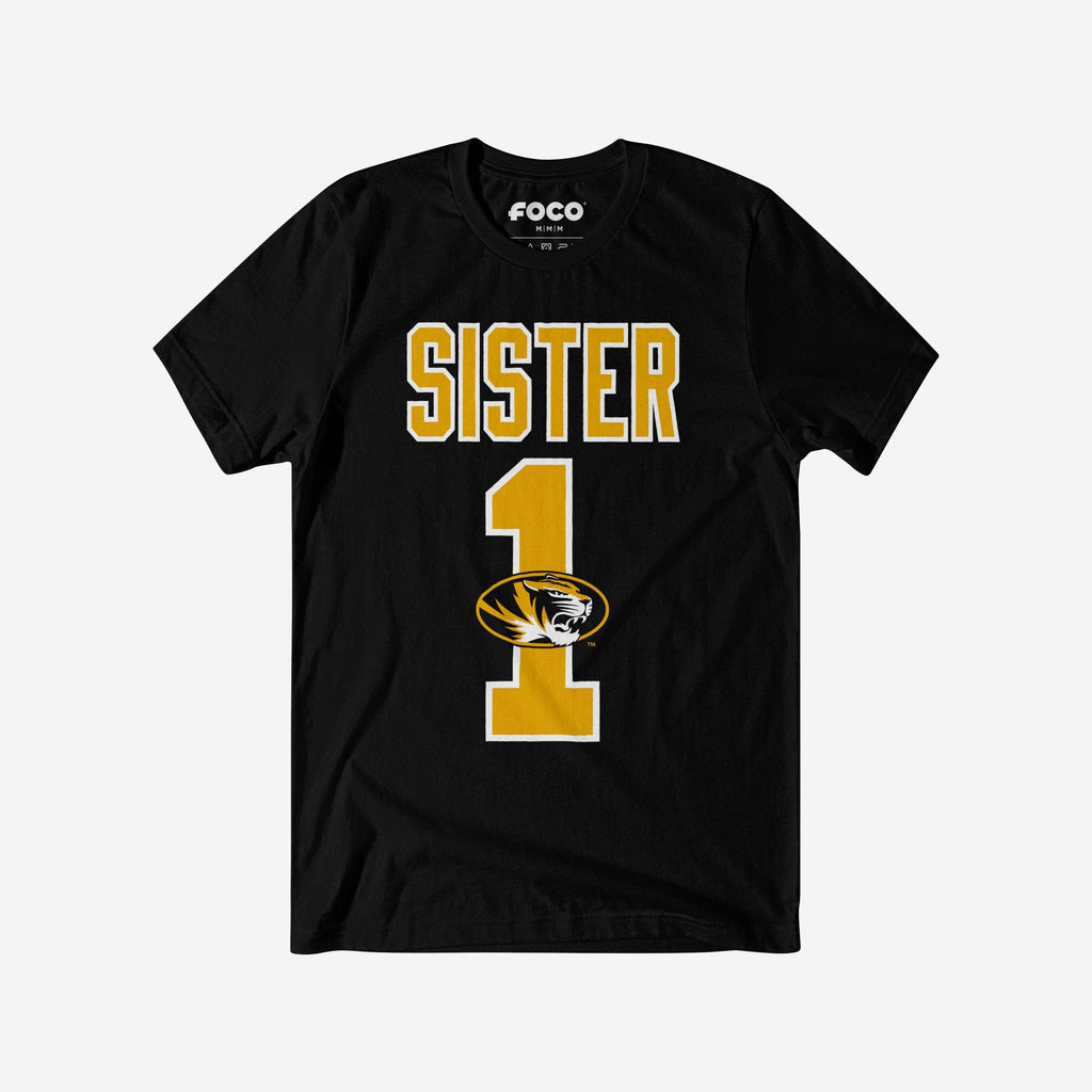 Missouri Tigers Number 1 Sister T-Shirt FOCO S - FOCO.com