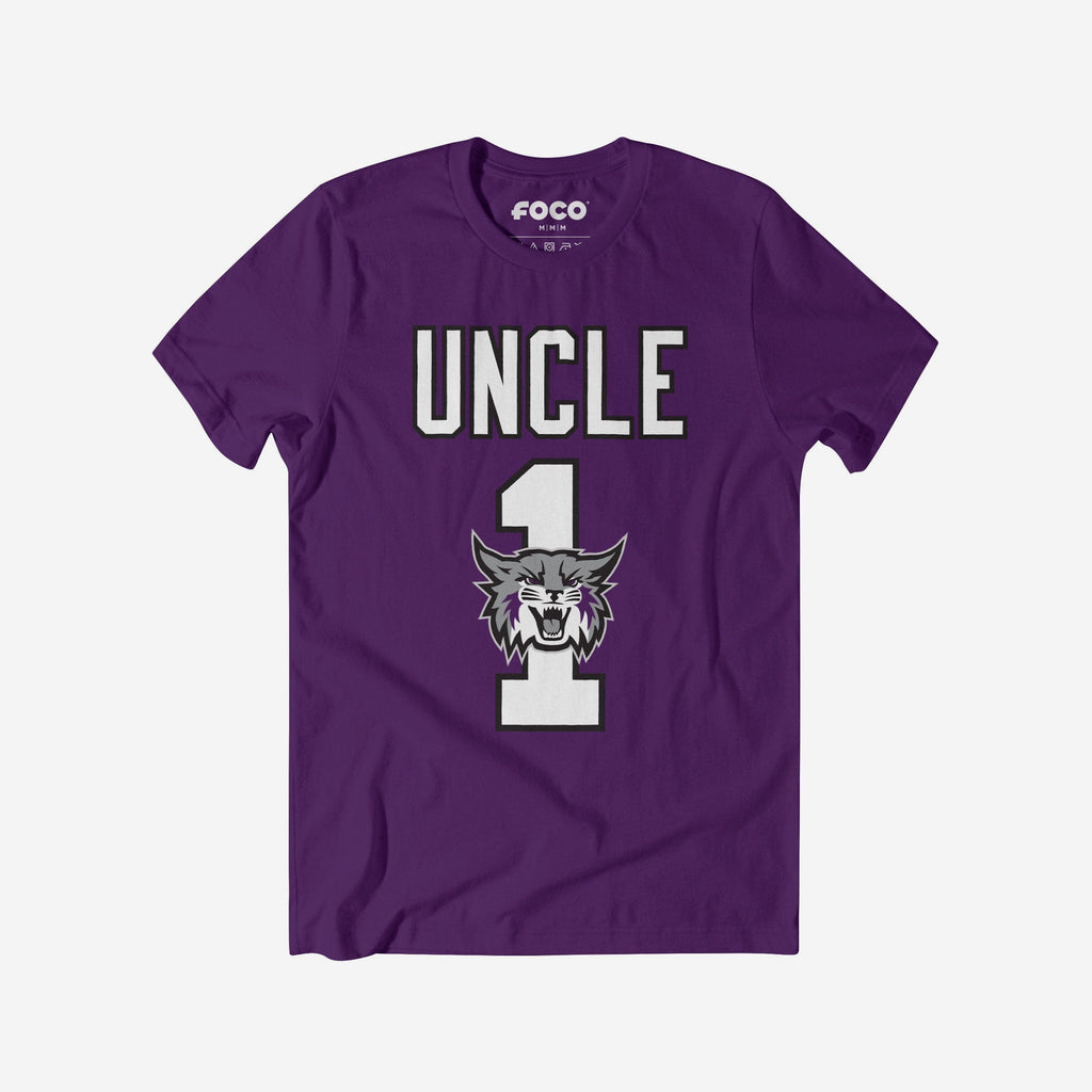 Weber State Wildcats Number 1 Uncle T-Shirt FOCO S - FOCO.com
