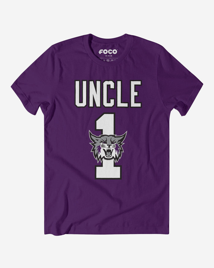 Weber State Wildcats Number 1 Uncle T-Shirt FOCO S - FOCO.com