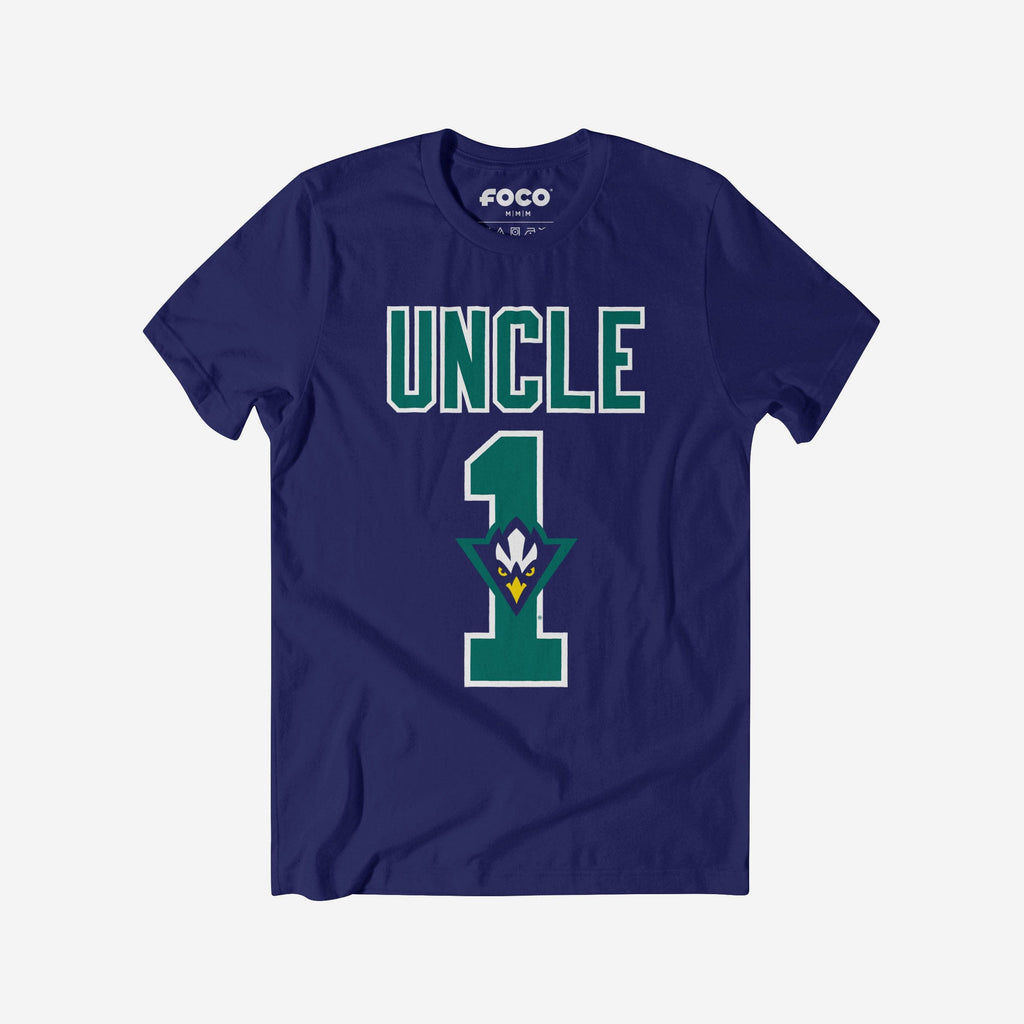 UNC Wilmington Seahawks Number 1 Uncle T-Shirt FOCO S - FOCO.com