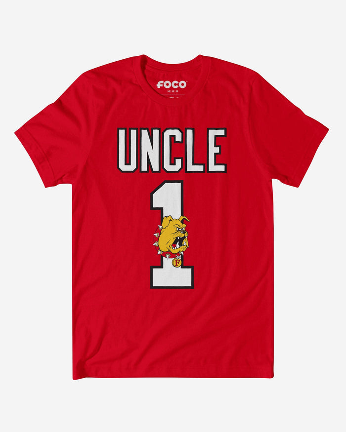 Ferris State Bulldogs Number 1 Uncle T-Shirt FOCO S - FOCO.com