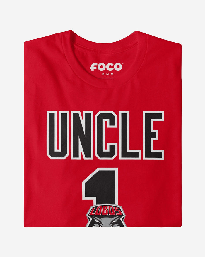 New Mexico Lobos Number 1 Uncle T-Shirt FOCO - FOCO.com