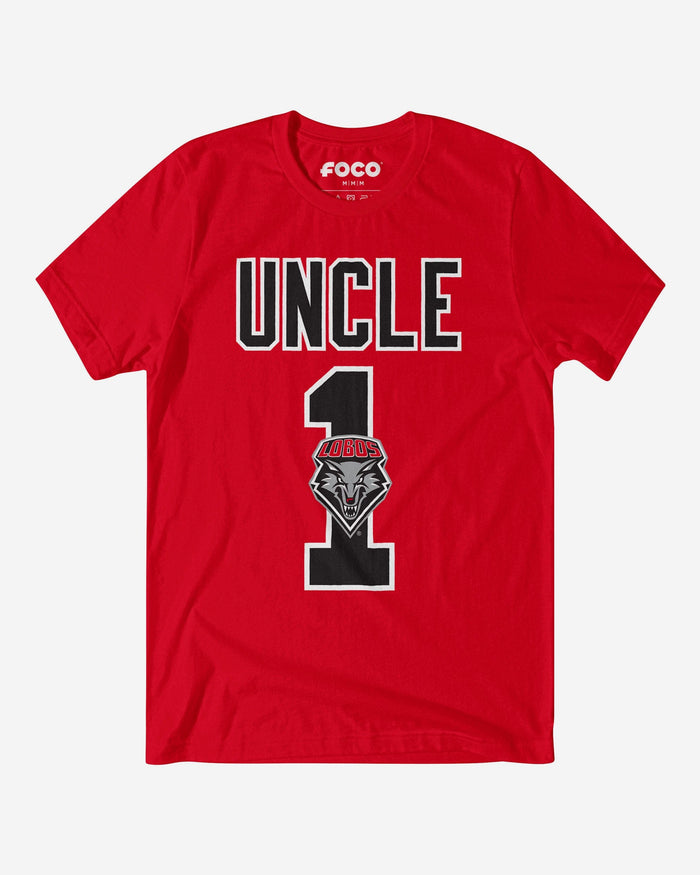 New Mexico Lobos Number 1 Uncle T-Shirt FOCO S - FOCO.com