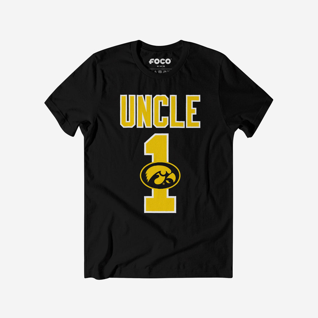 Iowa Hawkeyes Number 1 Uncle T-Shirt FOCO S - FOCO.com