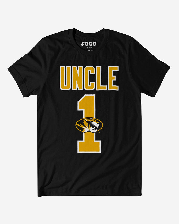 Missouri Tigers Number 1 Uncle T-Shirt FOCO S - FOCO.com