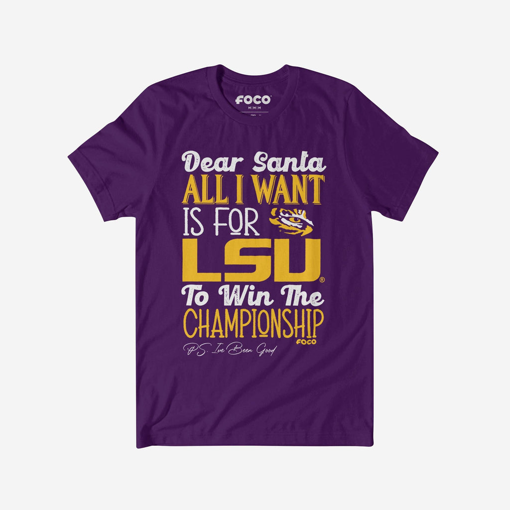 LSU Tigers All I Want T-Shirt FOCO S - FOCO.com