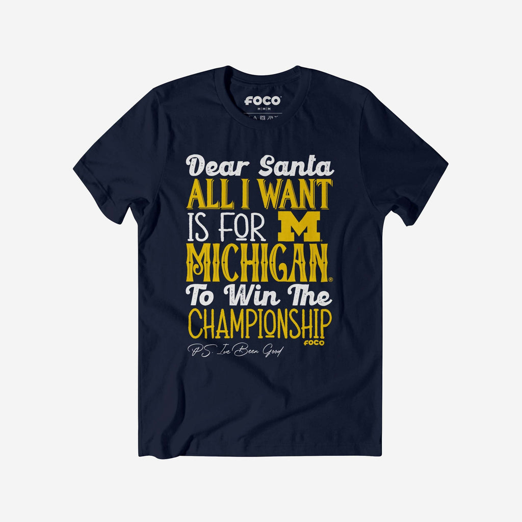 Michigan Wolverines All I Want T-Shirt FOCO S - FOCO.com