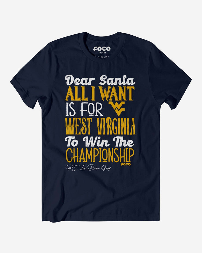 West Virginia Mountaineers All I Want T-Shirt FOCO S - FOCO.com