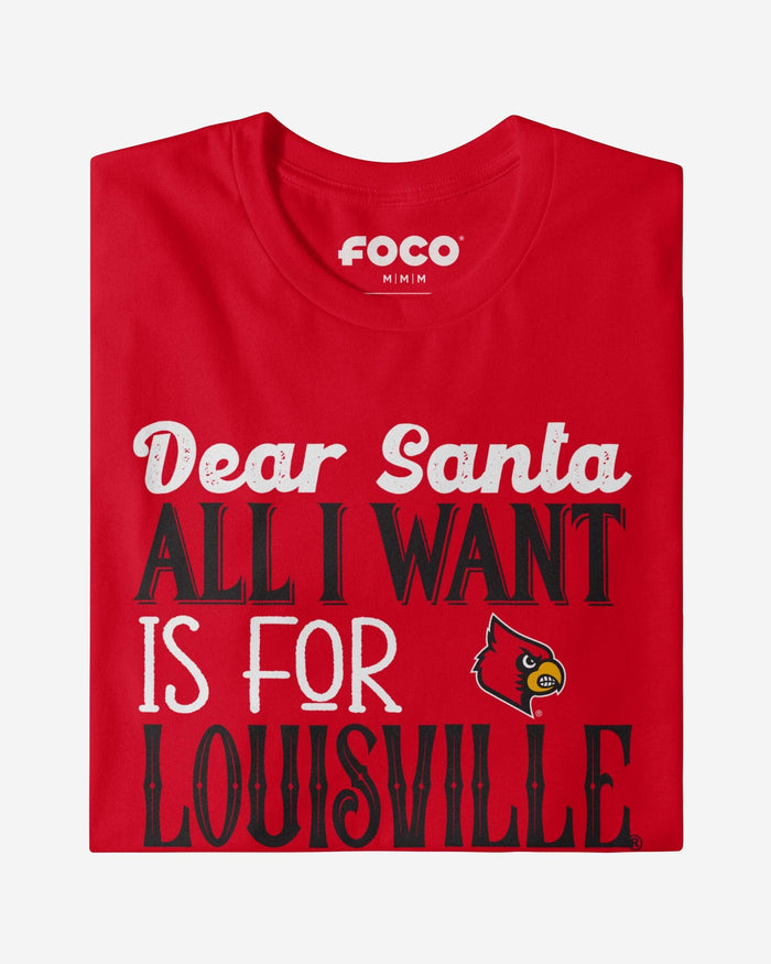 Louisville Cardinals All I Want T-Shirt FOCO - FOCO.com