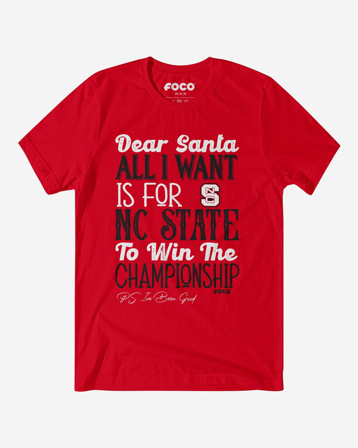 NC State Wolfpack All I Want T-Shirt FOCO S - FOCO.com