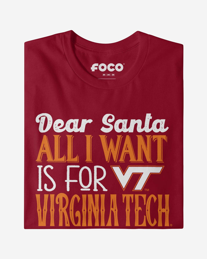 Virginia Tech Hokies All I Want T-Shirt FOCO - FOCO.com