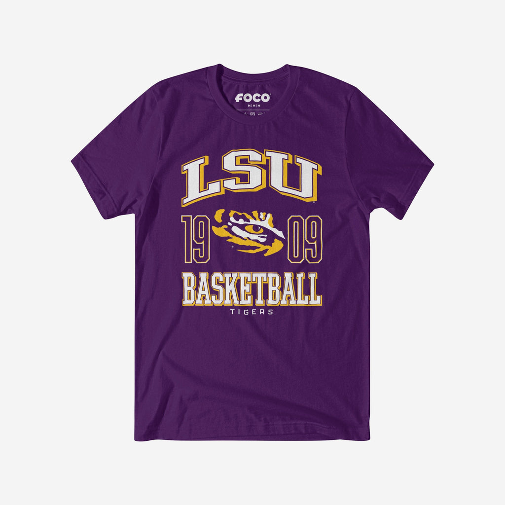 LSU Tigers Basketball T-Shirt FOCO S - FOCO.com