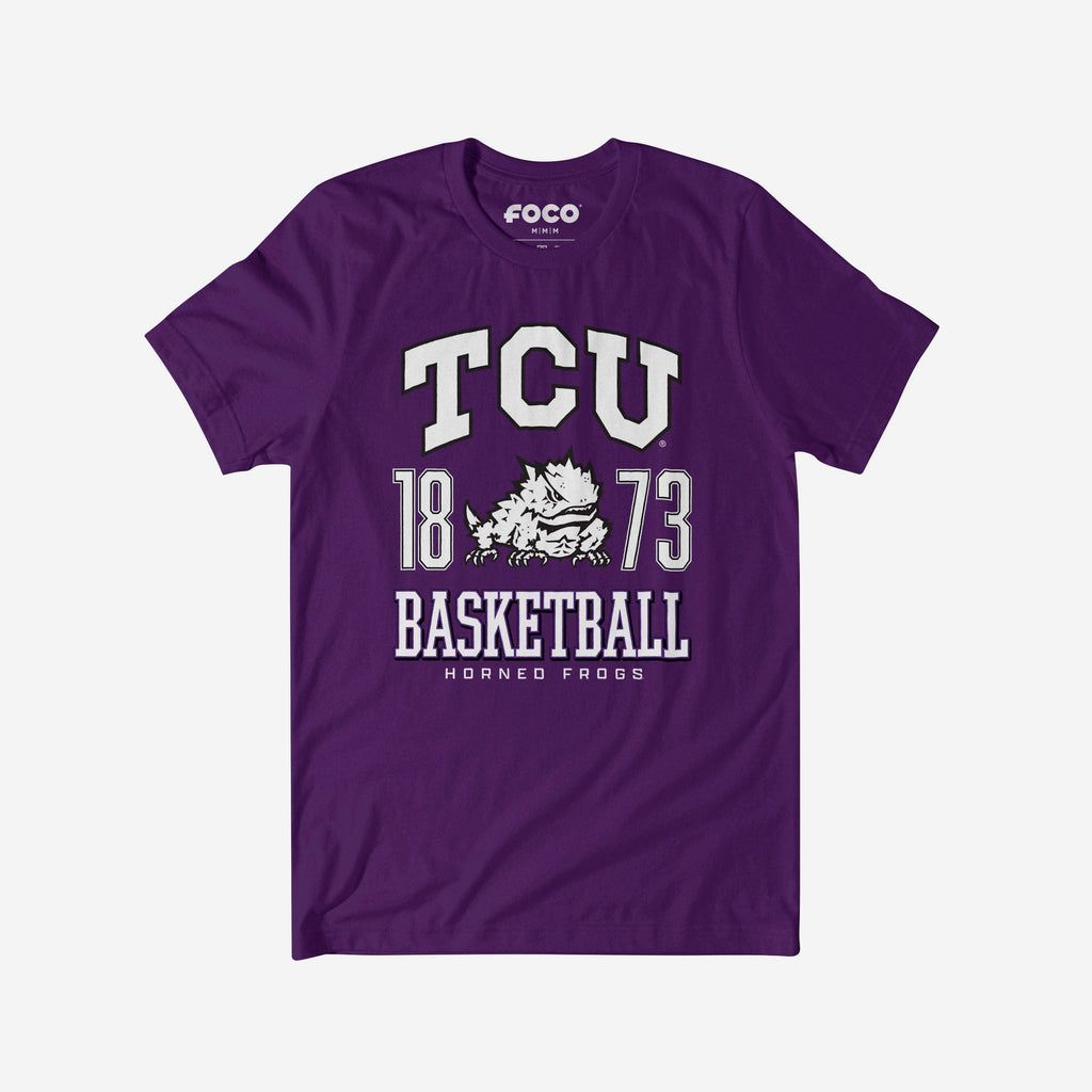 TCU Horned Frogs Basketball T-Shirt FOCO S - FOCO.com