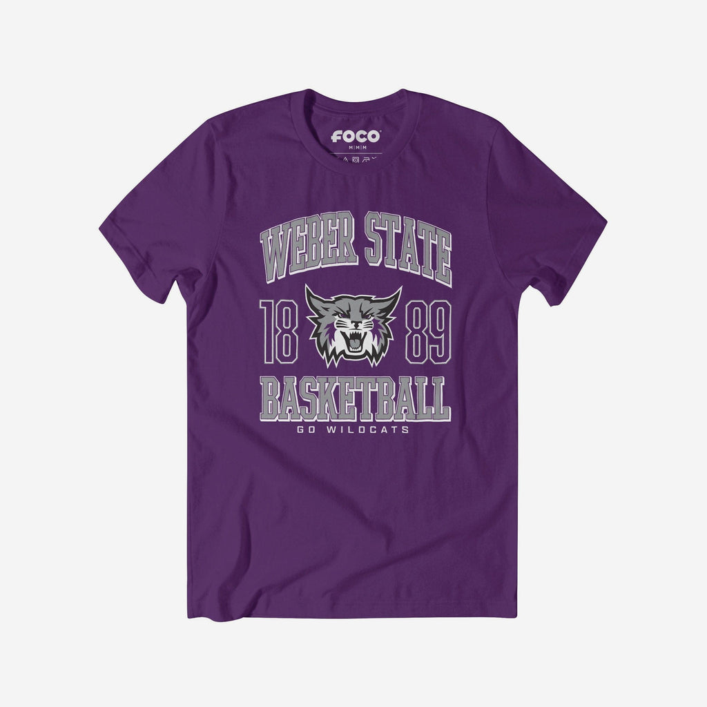 Weber State Wildcats Basketball T-Shirt FOCO S - FOCO.com