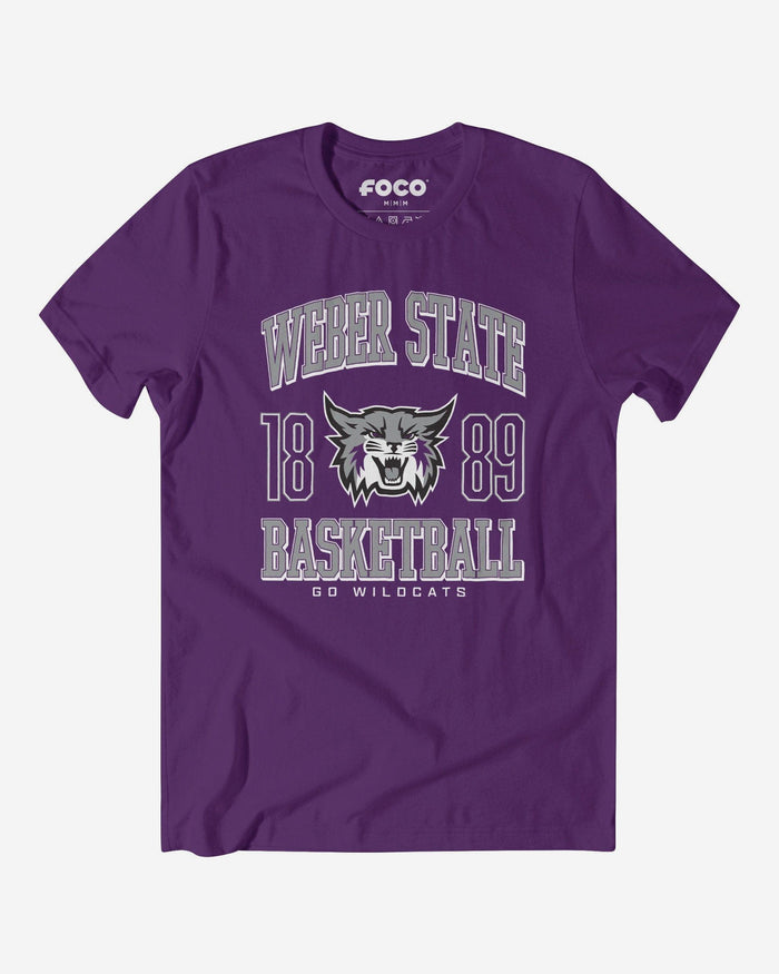 Weber State Wildcats Basketball T-Shirt FOCO S - FOCO.com