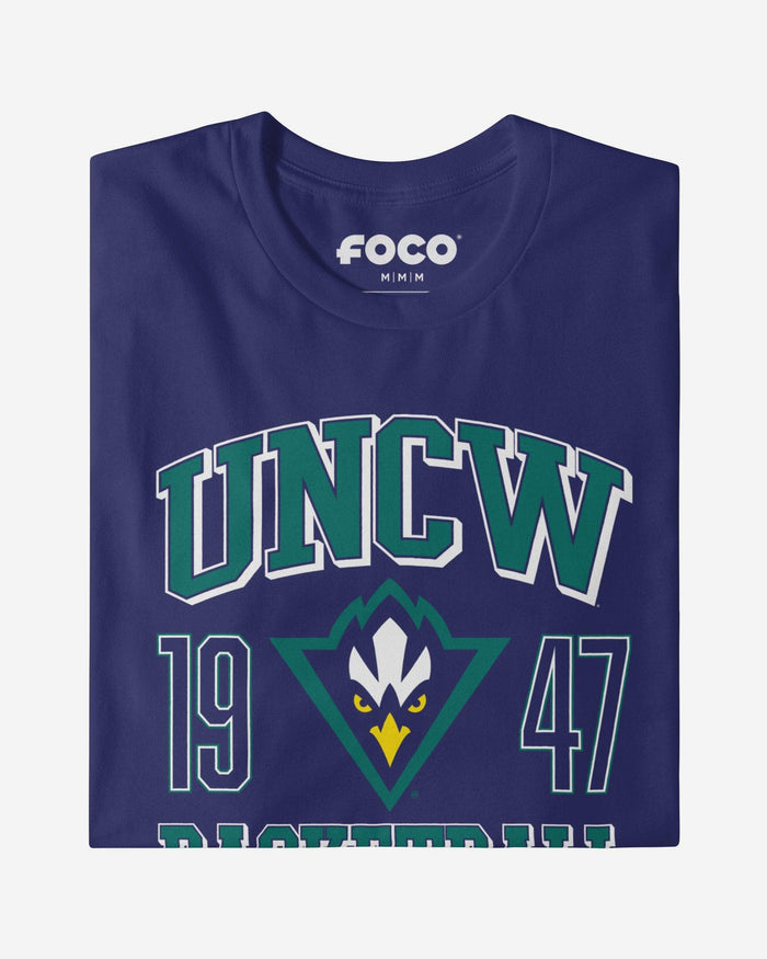 UNC Wilmington Seahawks Basketball T-Shirt FOCO S - FOCO.com