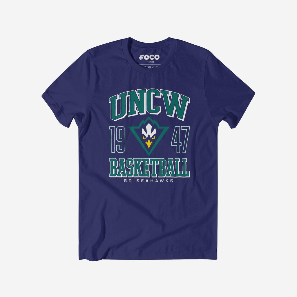 UNC Wilmington Seahawks Basketball T-Shirt FOCO S - FOCO.com