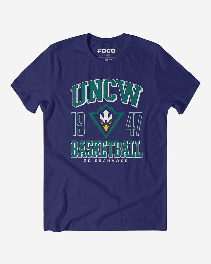 UNC Wilmington Seahawks Basketball T-Shirt FOCO S - FOCO.com