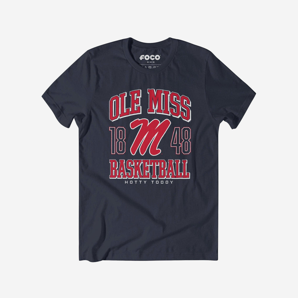 Ole Miss Rebels Basketball T-Shirt FOCO S - FOCO.com