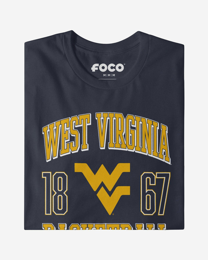 West Virginia Mountaineers Basketball T-Shirt FOCO S - FOCO.com