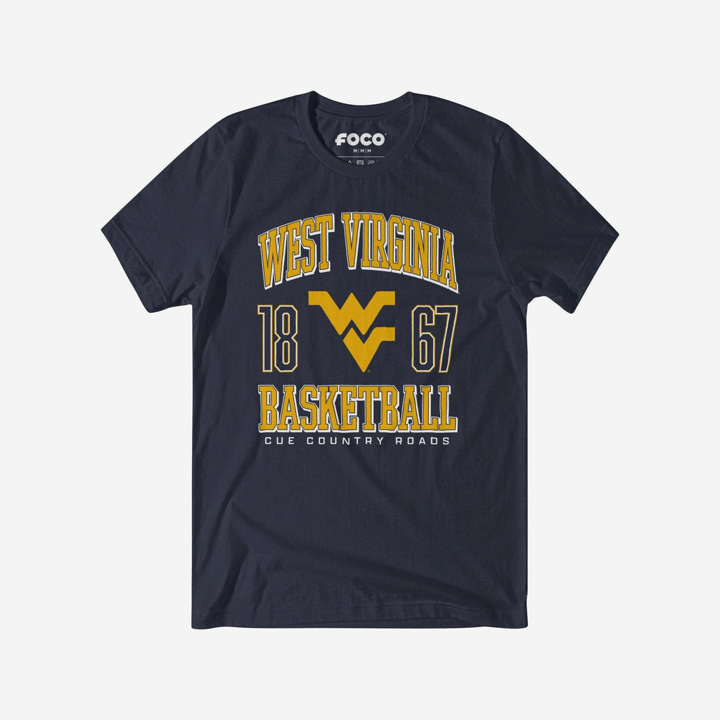 West Virginia Mountaineers Basketball T-Shirt FOCO S - FOCO.com