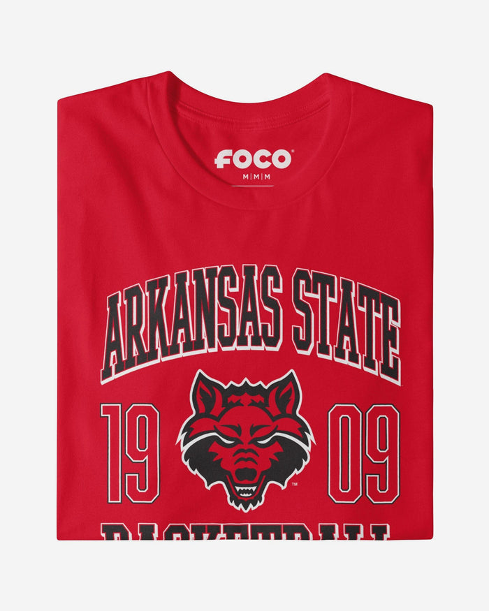 Arkansas State Red Wolves Basketball T-Shirt FOCO S - FOCO.com