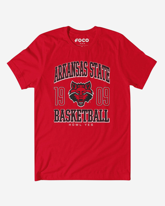 Arkansas State Red Wolves Basketball T-Shirt FOCO S - FOCO.com