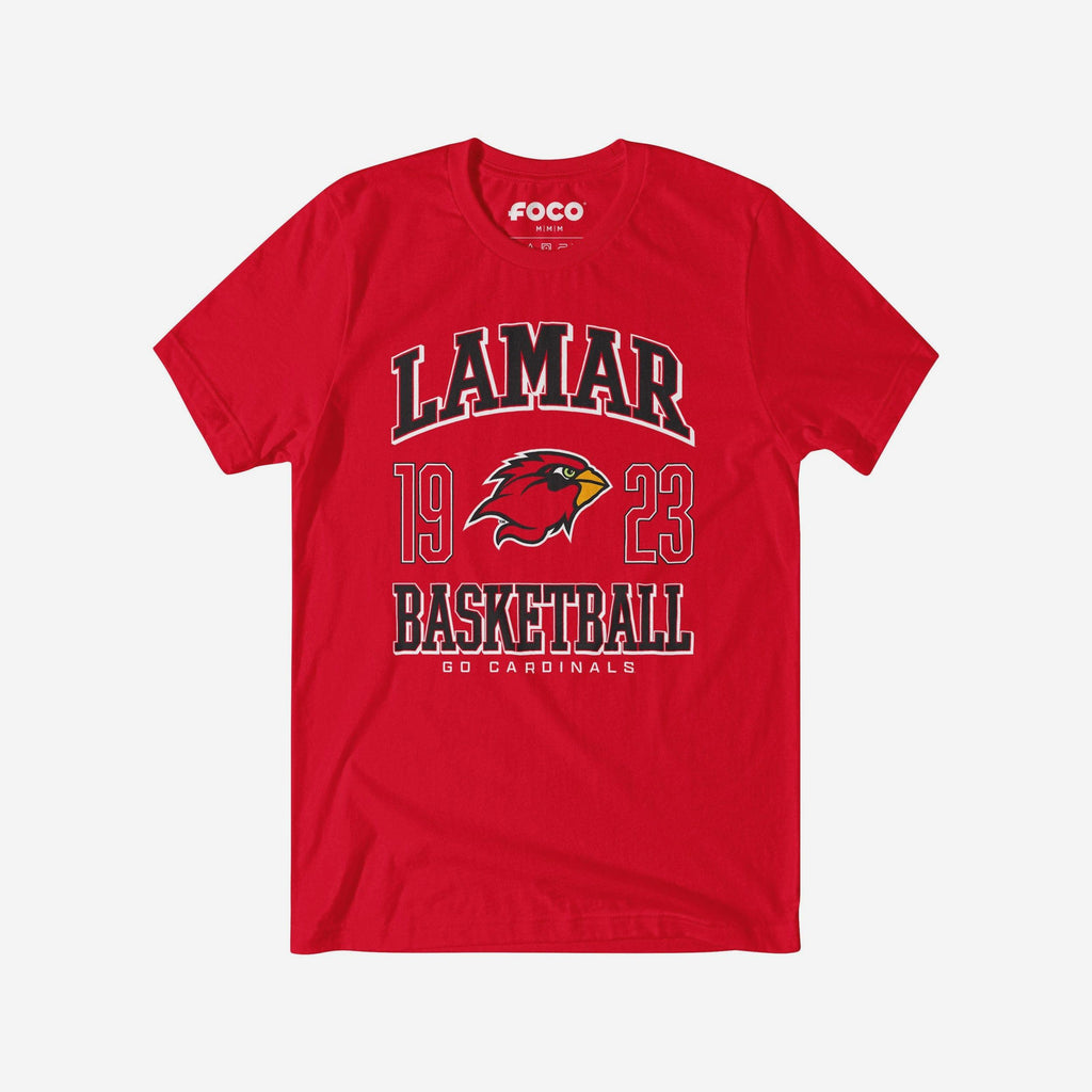 Lamar Cardinals Basketball T-Shirt FOCO S - FOCO.com