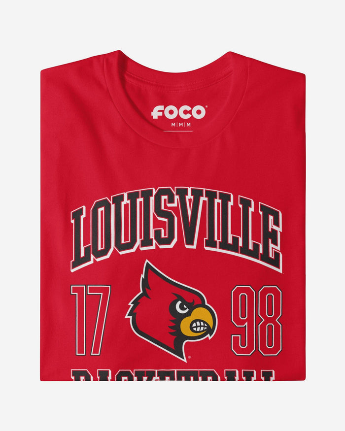 Louisville Cardinals Basketball T-Shirt FOCO S - FOCO.com