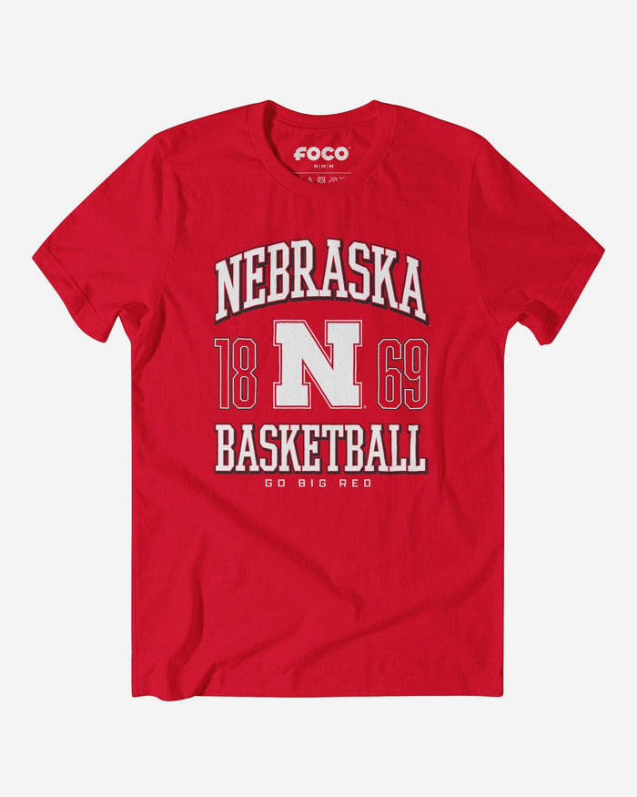Nebraska Cornhuskers Basketball T-Shirt FOCO S - FOCO.com