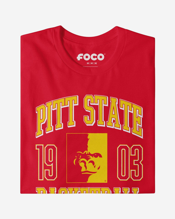 Pittsburg State Gorillas Basketball T-Shirt FOCO S - FOCO.com