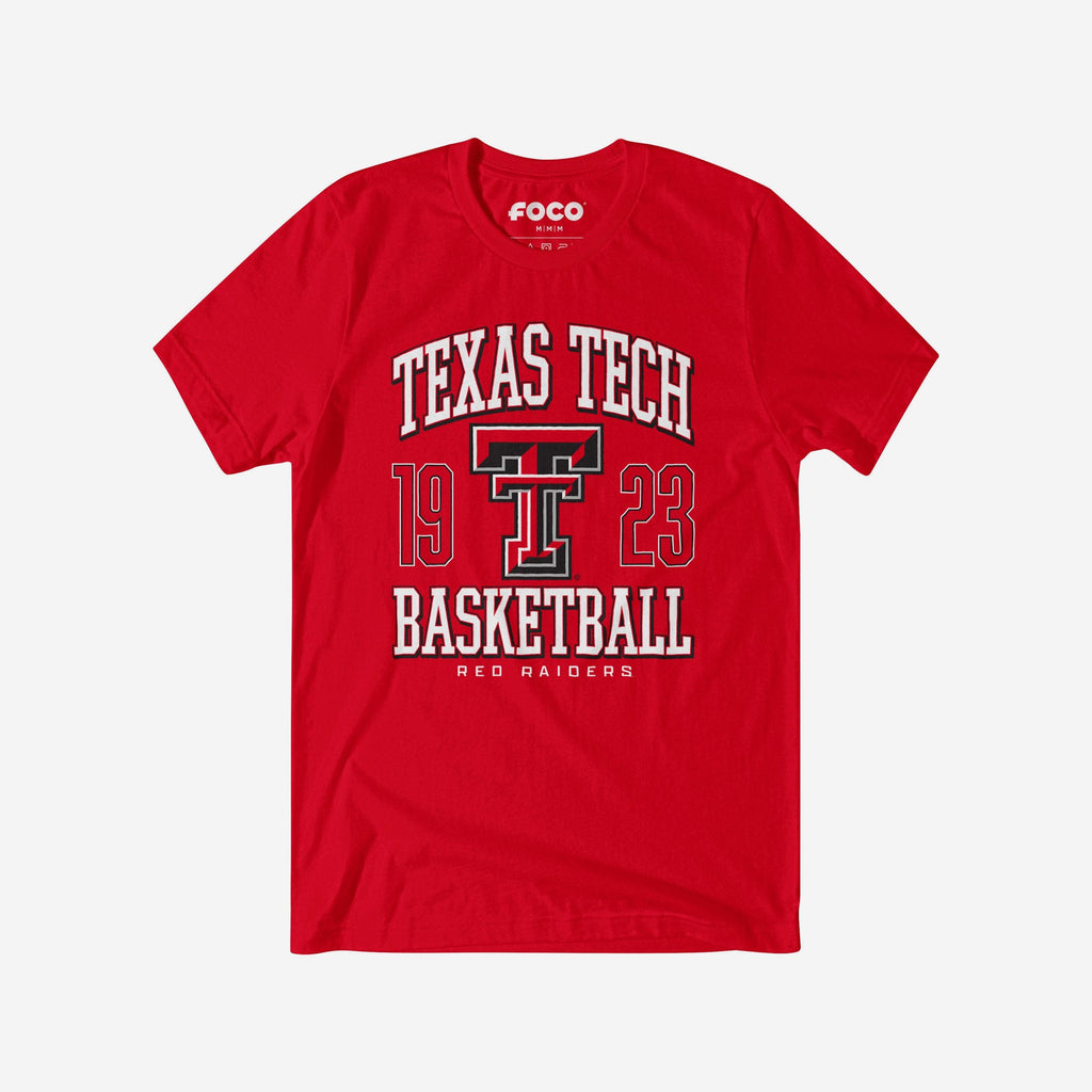 Texas Tech Red Raiders Basketball T-Shirt FOCO S - FOCO.com