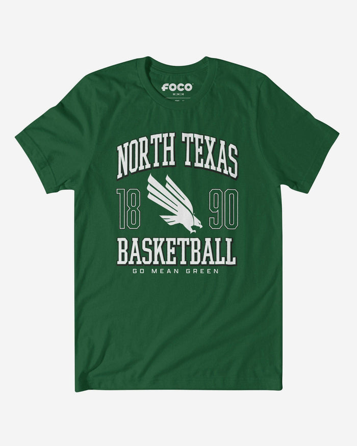 North Texas Mean Green Basketball T-Shirt FOCO S - FOCO.com
