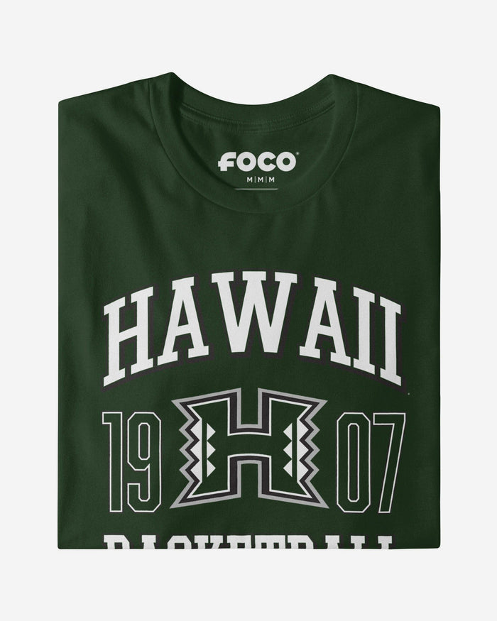 Hawaii Rainbow Warriors Basketball T-Shirt FOCO S - FOCO.com