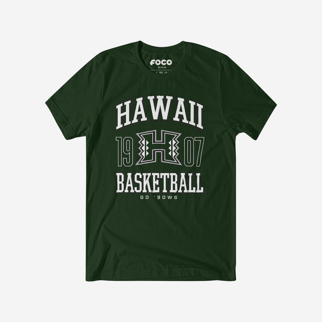 Hawaii Rainbow Warriors Basketball T-Shirt FOCO S - FOCO.com