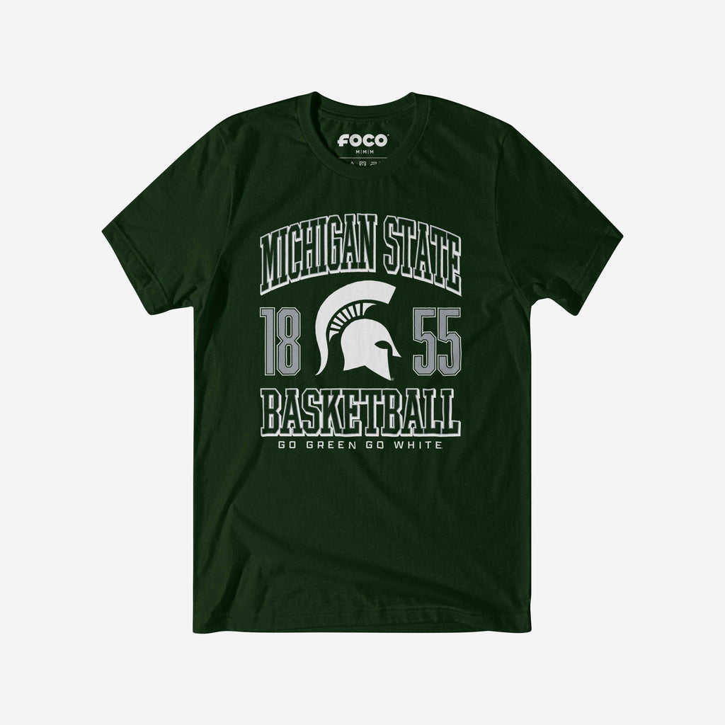 Michigan State Spartans Basketball T-Shirt FOCO S - FOCO.com