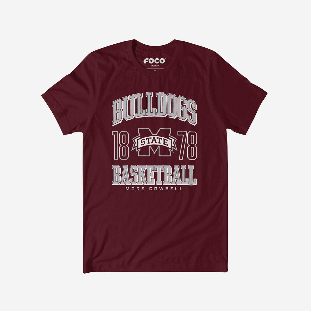 Mississippi State Bulldogs Basketball T-Shirt FOCO S - FOCO.com