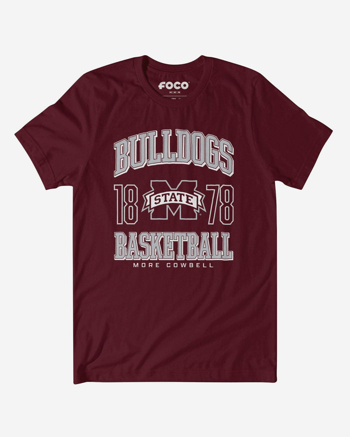Mississippi State Bulldogs Basketball T-Shirt FOCO S - FOCO.com
