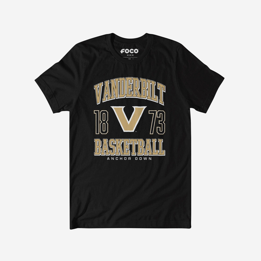 Vanderbilt Commodores Basketball T-Shirt FOCO S - FOCO.com