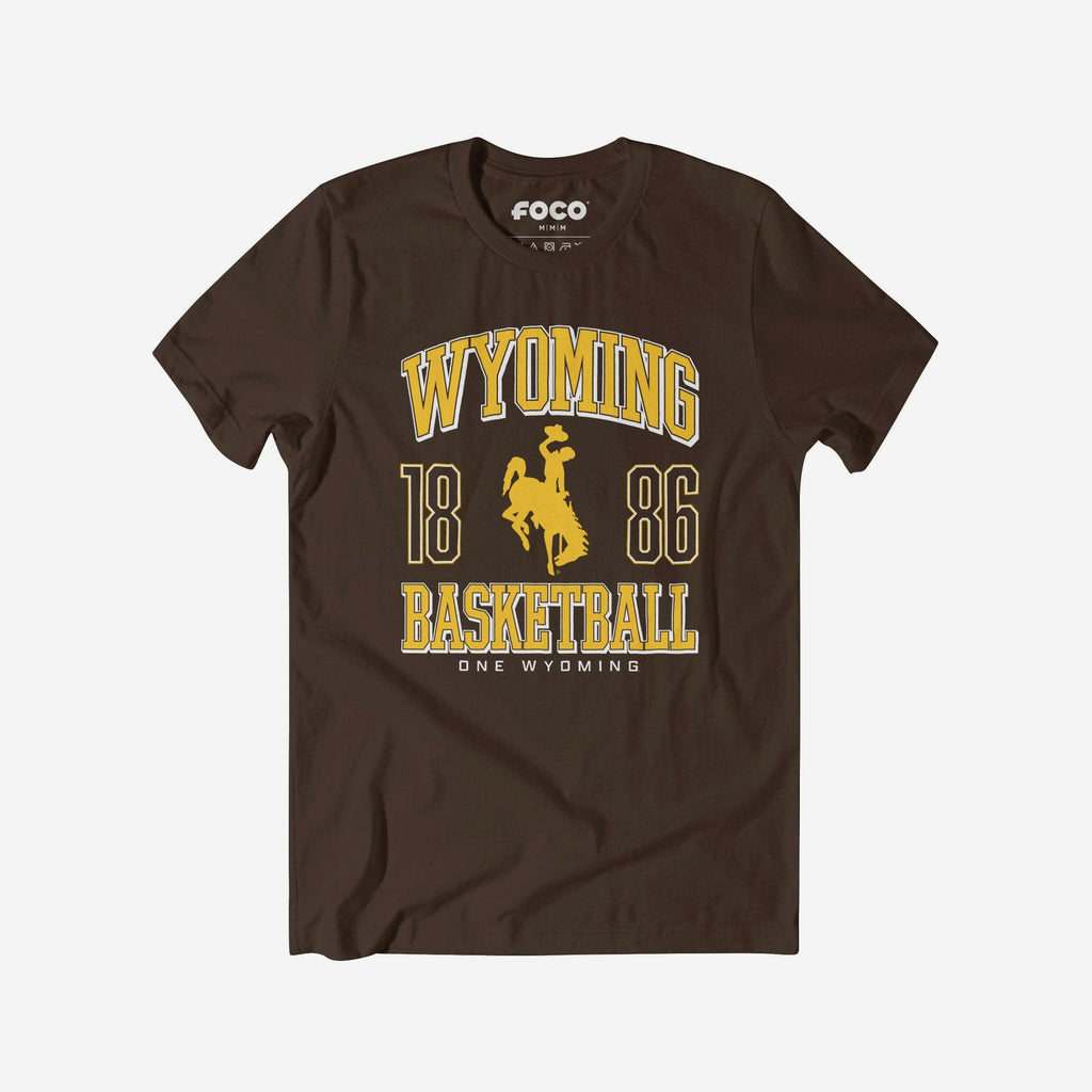 Wyoming Cowboys Basketball T-Shirt FOCO S - FOCO.com