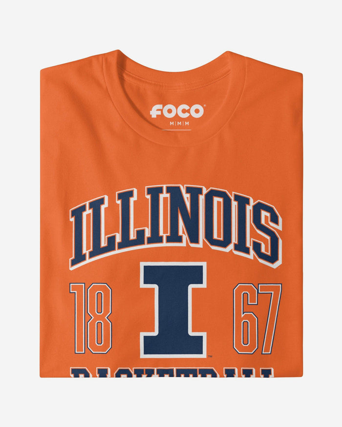Illinois Fighting Illini Basketball T-Shirt FOCO S - FOCO.com