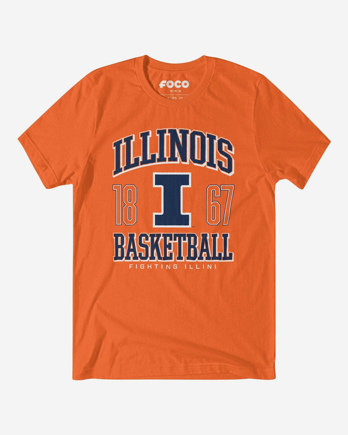 Illinois Fighting Illini Basketball T-Shirt FOCO S - FOCO.com